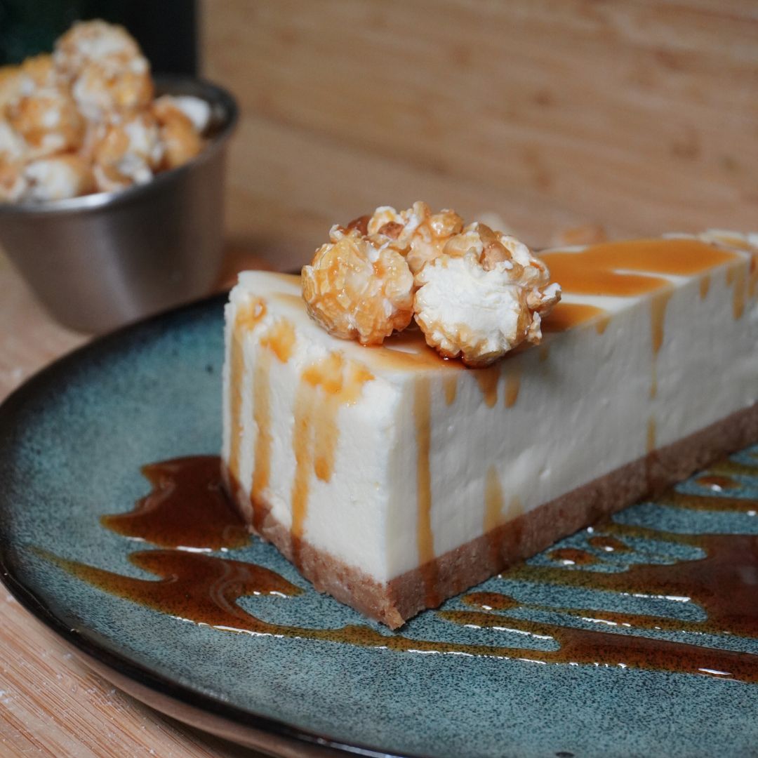 Cheesecake coulis caramel